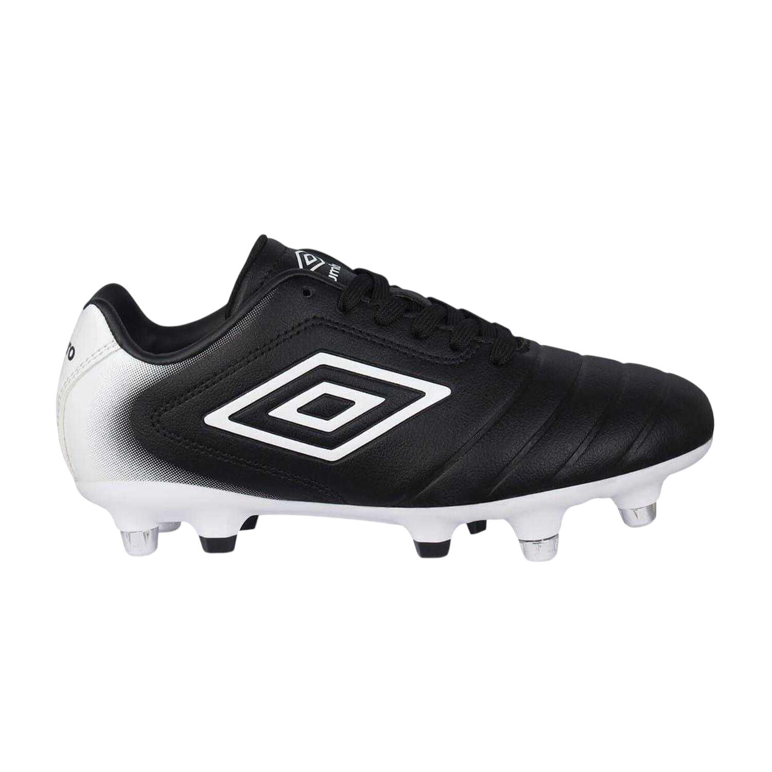 Chaussures De Foot Pour Terrain Souple CALCIO Enfant (Noir / Blanc) 4/4