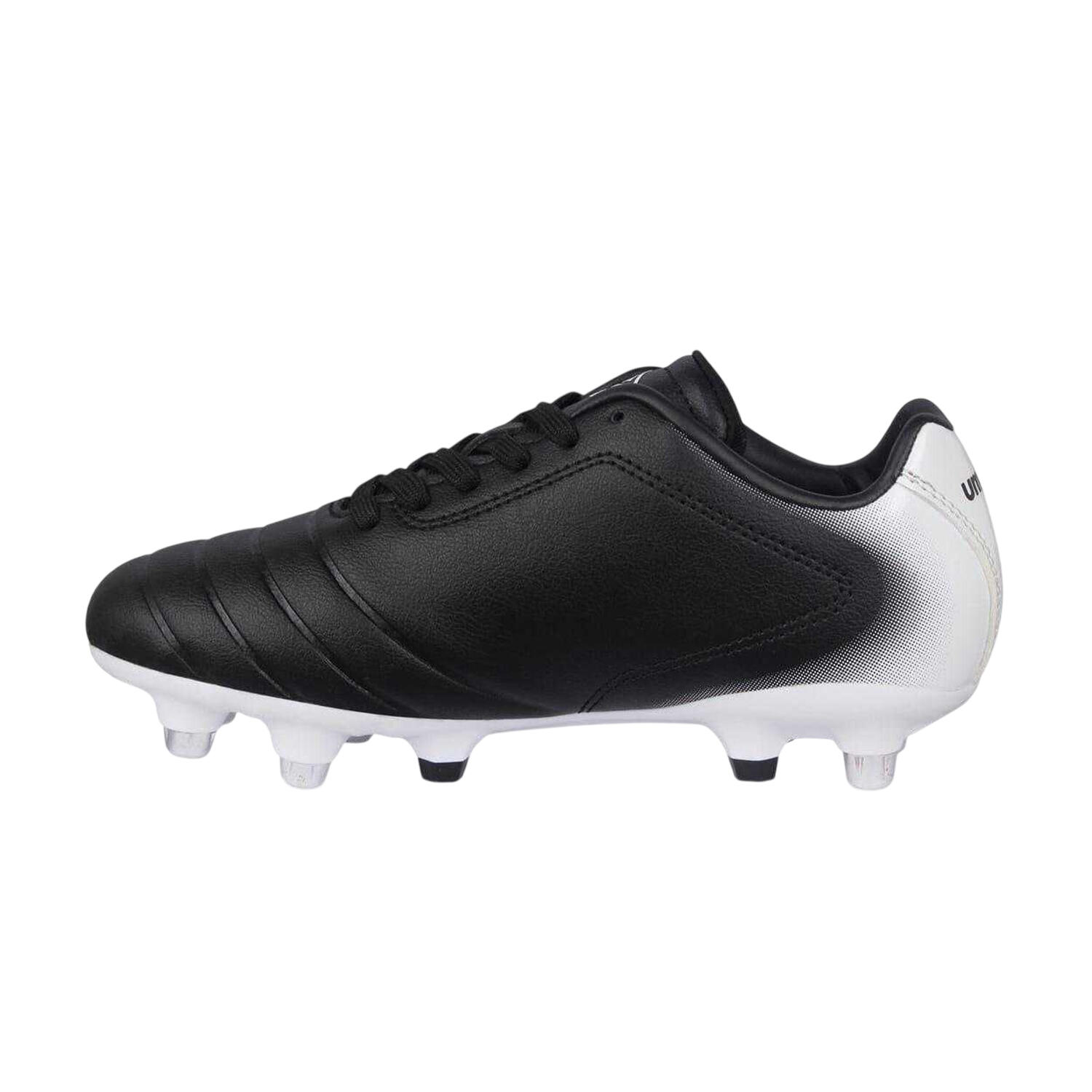 Chaussures De Foot Pour Terrain Souple CALCIO Enfant (Noir / Blanc) 3/4