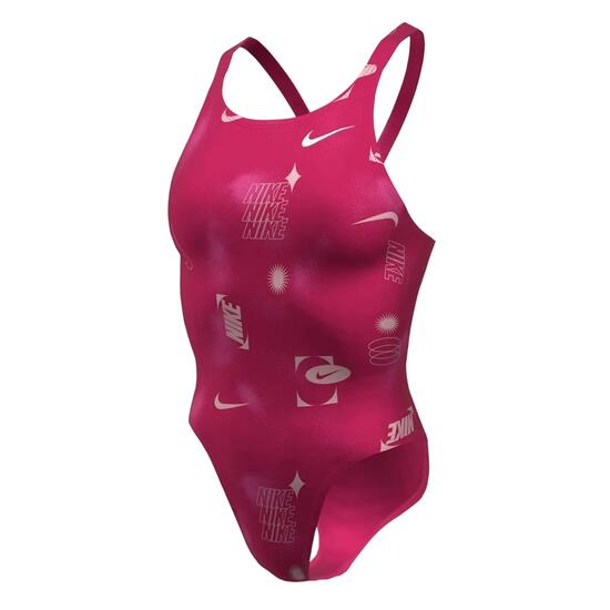 Maillot De Bain 1 Pièce Motif/style Lettrage Femme (Rose)