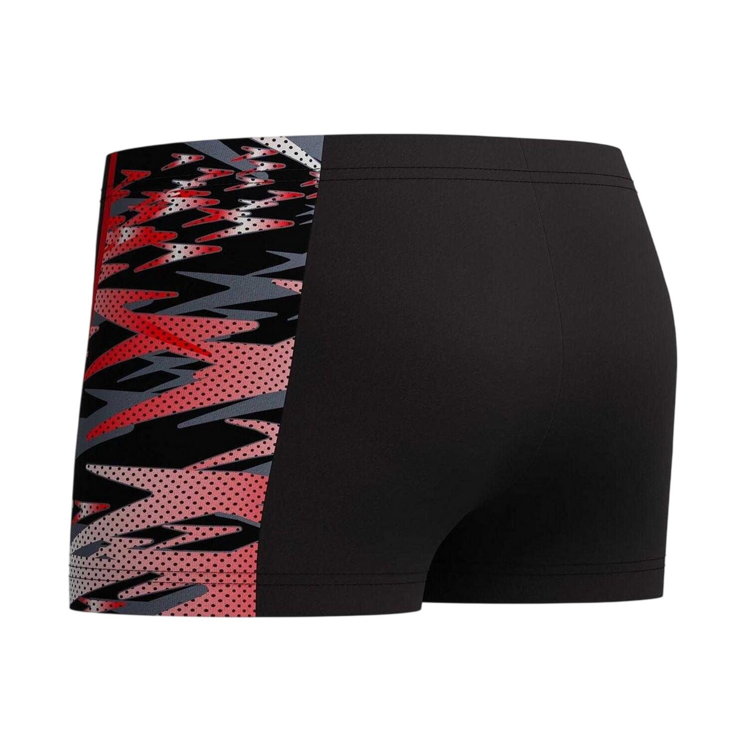 Costume Bermuda Logo Ragazzi Speedo Hyper Boom Splice Antracite Rosso 2/3