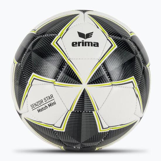 ERIMA Senzor Star Match Mini voetbal zwart/grijs maat 0
