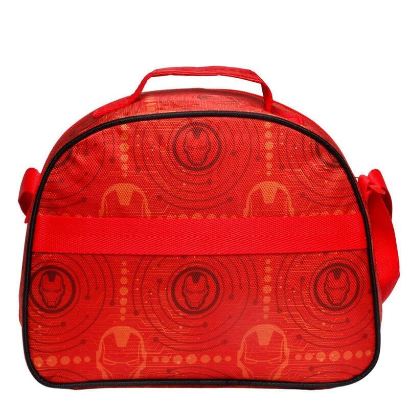 Bolsa Portameriendas 3D Infantil Iron Man con Cremallera y Correa Regulable Roja 4/4