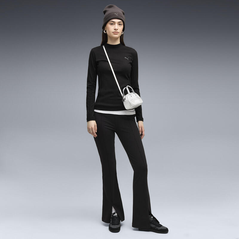 Tricou cu mânecă lungă HER Slim Ribbed pentru femei PUMA