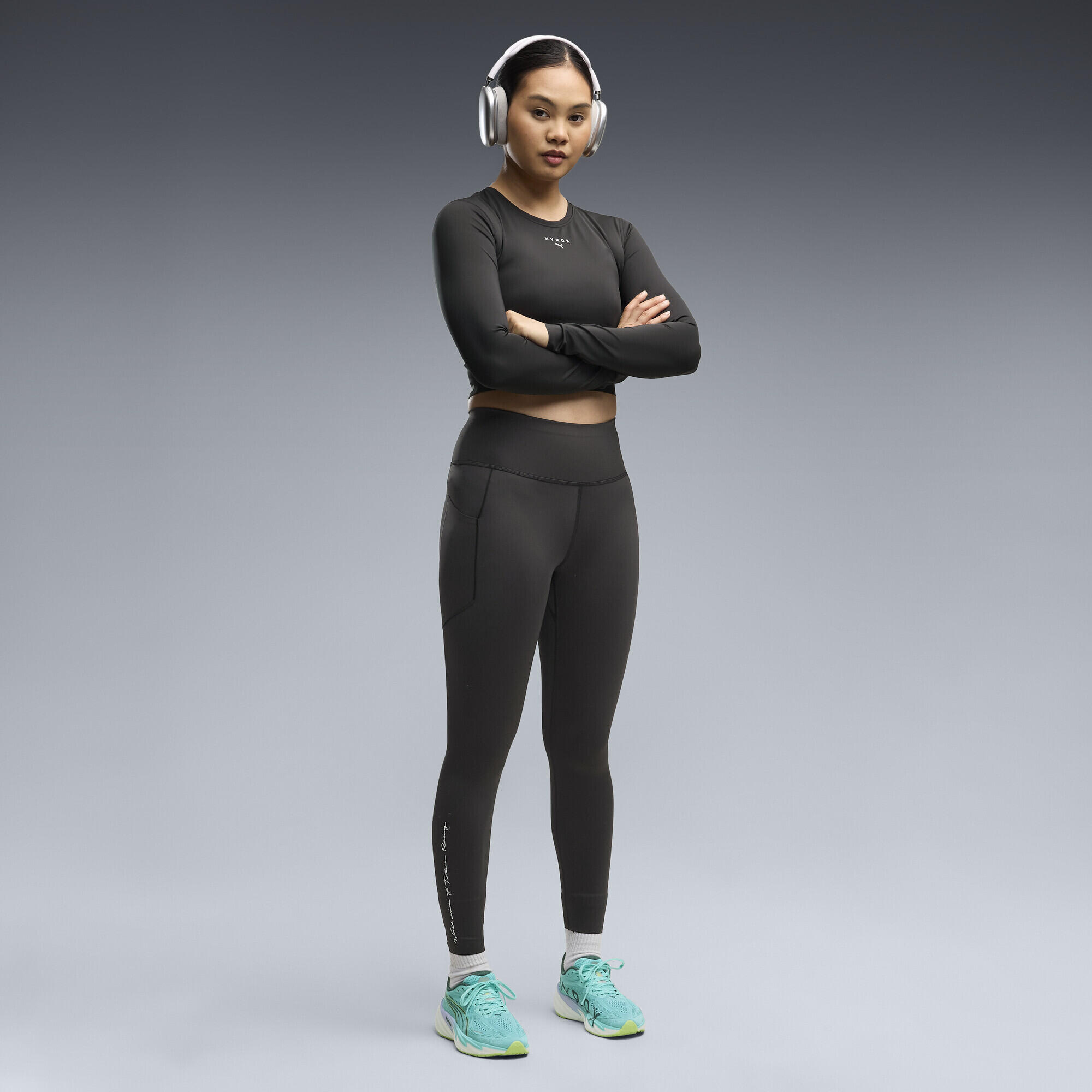 Camiseta de largo recortado y manga larga PUMA x HYROX PWRMODE Mujer PUMA 4/5