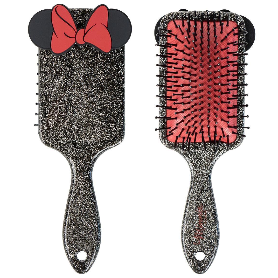 Brosse rectangulaire à paillettes Minnie Mouse pour enfants, en plastique ABS 3/4
