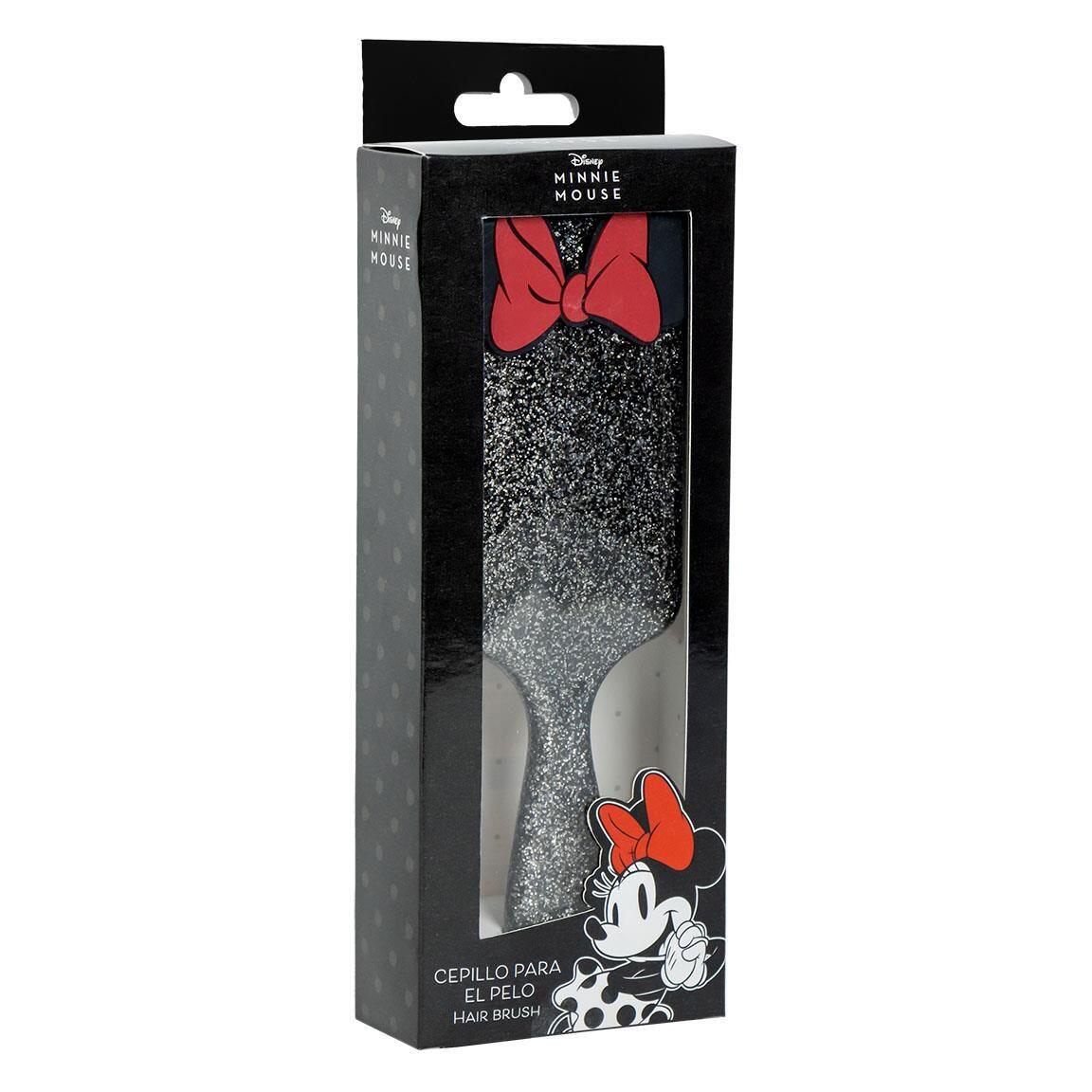 Brosse rectangulaire à paillettes Minnie Mouse pour enfants, en plastique ABS 2/4