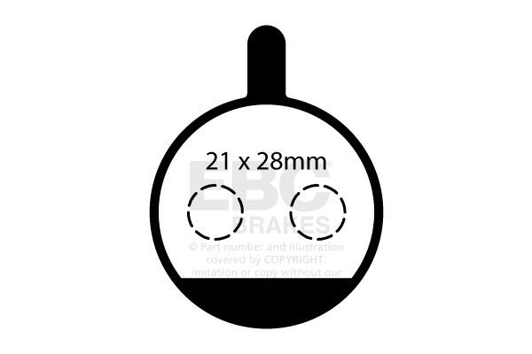 CFA750 - Klocki hamulcowe rowerowe (organiczne) EBC Brakes 2/2
