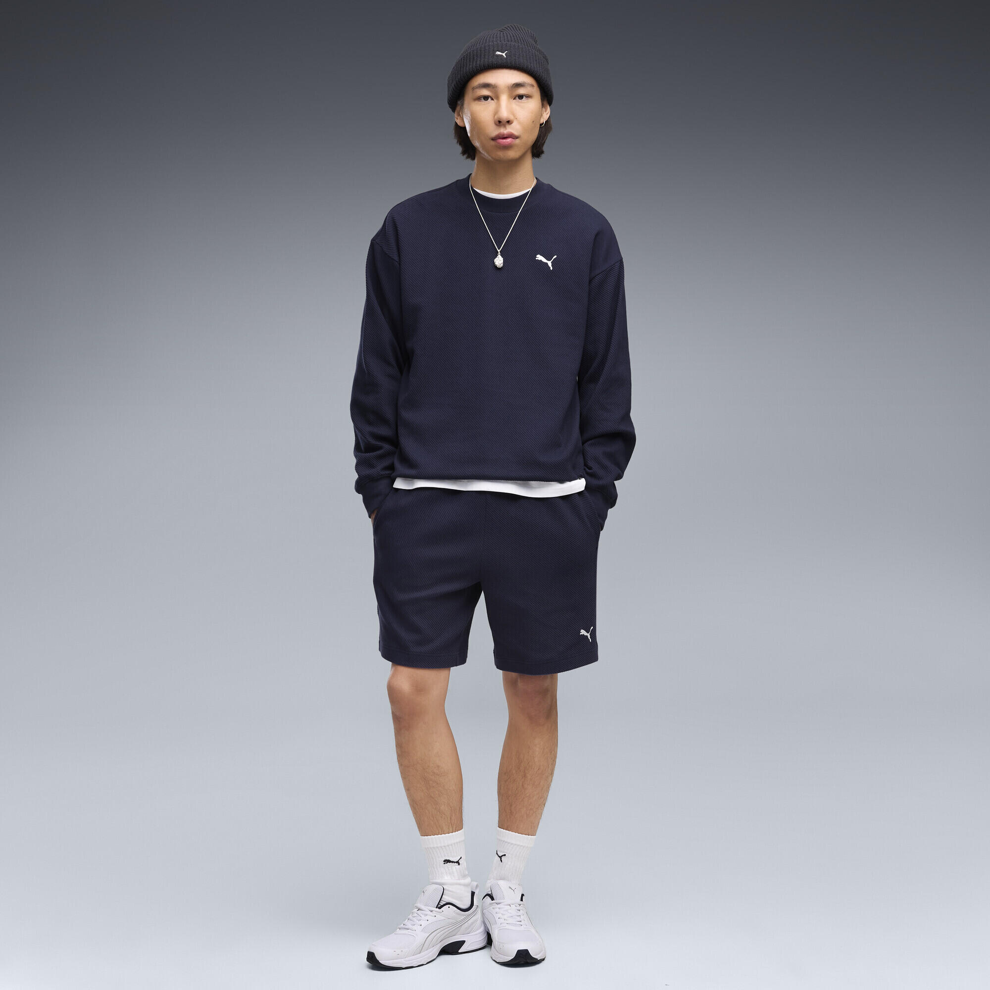Essentials Elevated Relaxed Material sweatshirt met ronde hals voor heren PUMA 4/5