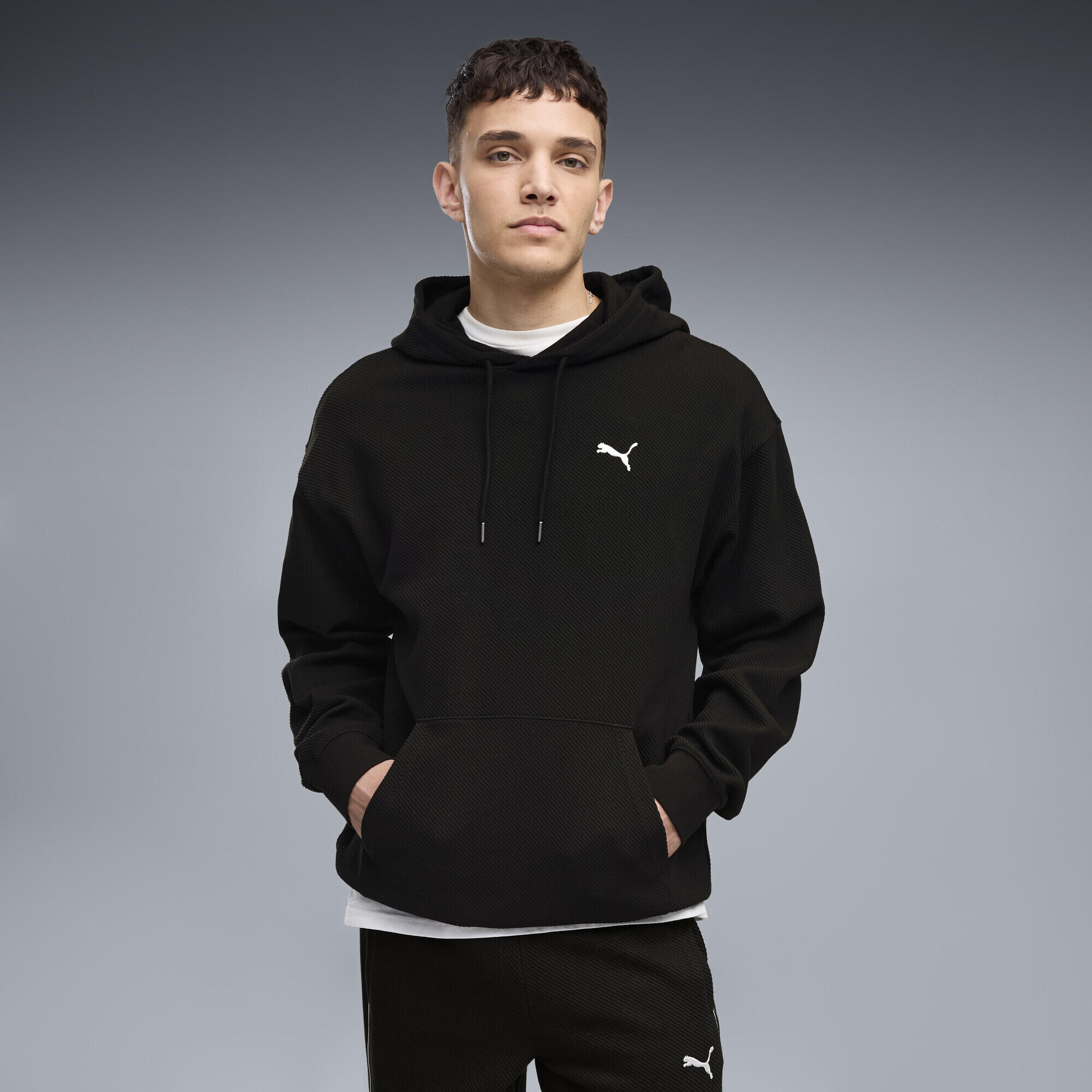 Felpa con cappuccio Essentials Elevated dal taglio morbido da uomo PUMA 2/5