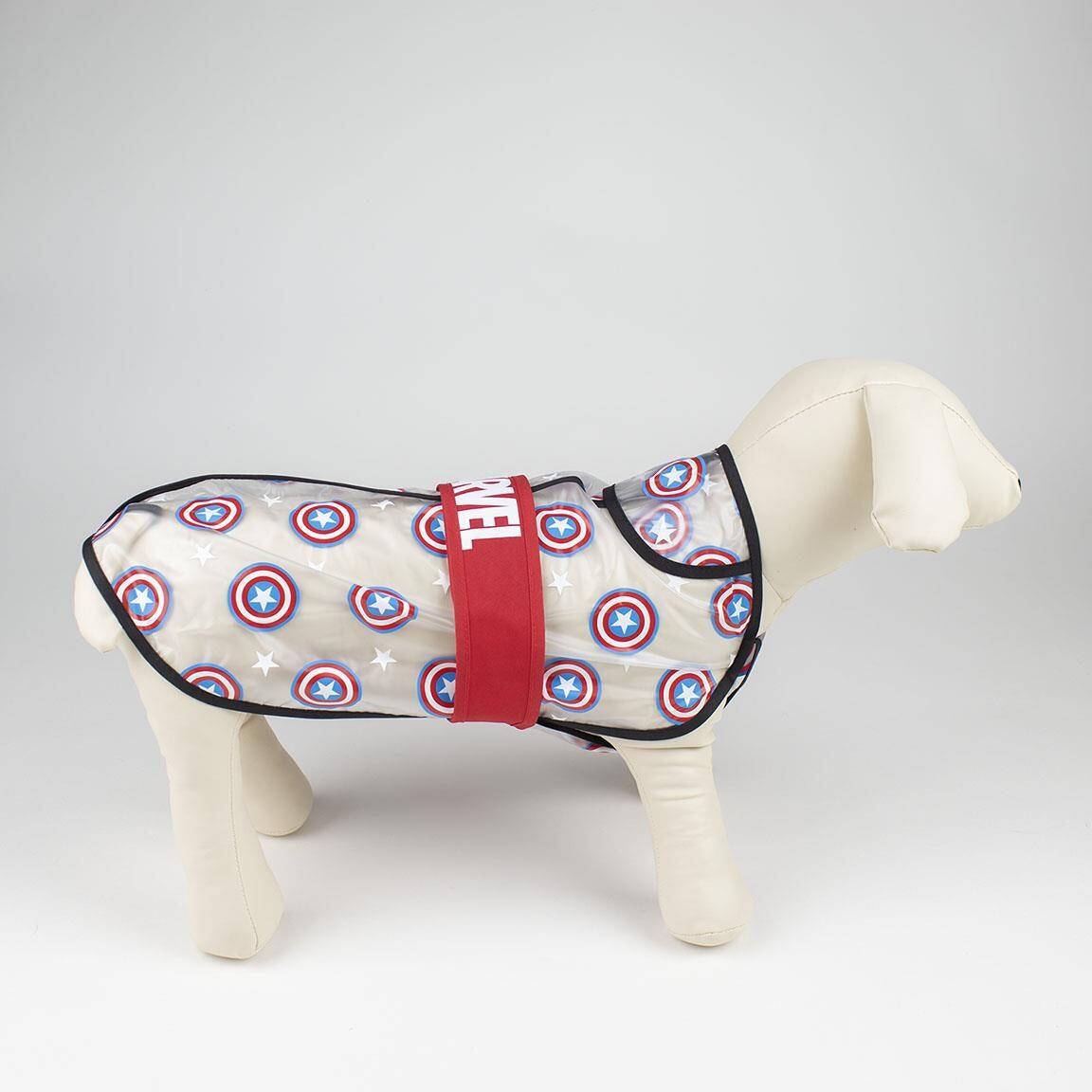 Imperméable pour chien Captain America Avengers, ajustable, rouge et gris 4/7