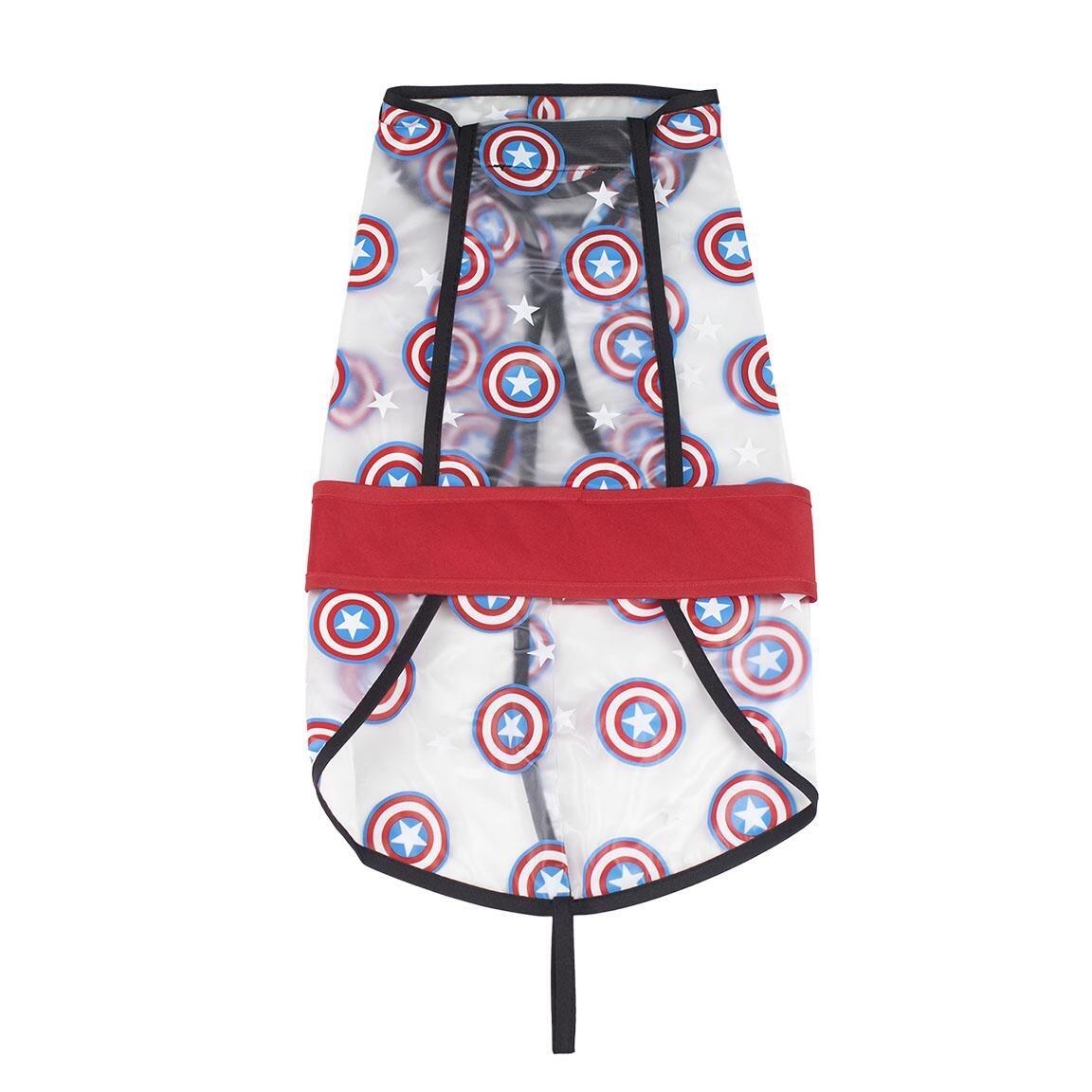 Imperméable pour chien Captain America Avengers, ajustable, rouge et gris 3/7