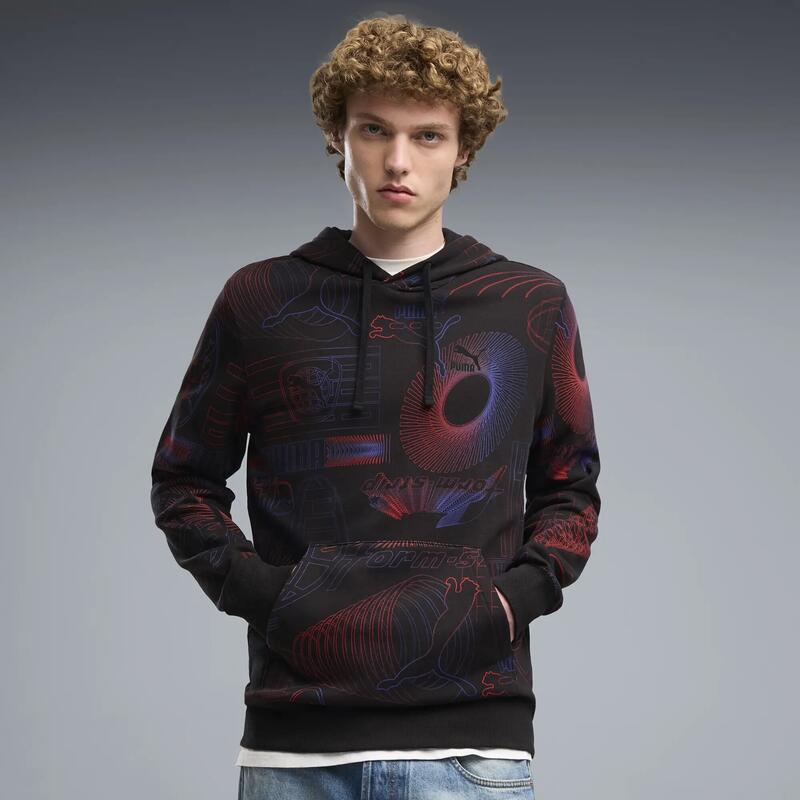 Hanorac cu glugă Essentials Printed Graphic pentru bărbați PUMA