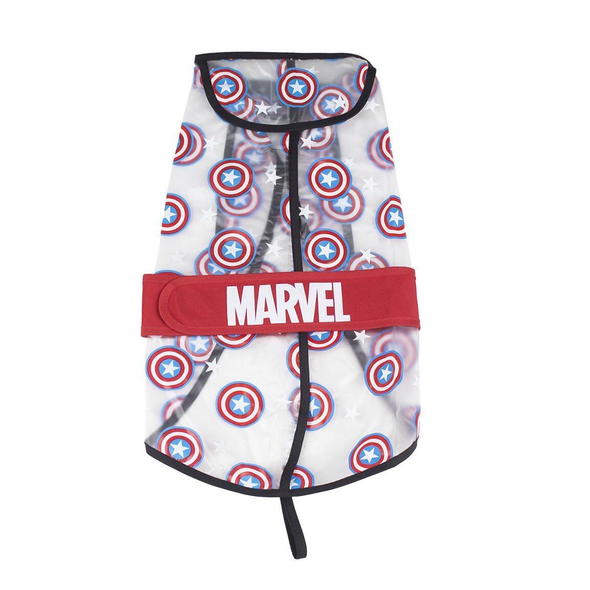 Imperméable pour chien Captain America Avengers, ajustable, rouge et gris 2/7