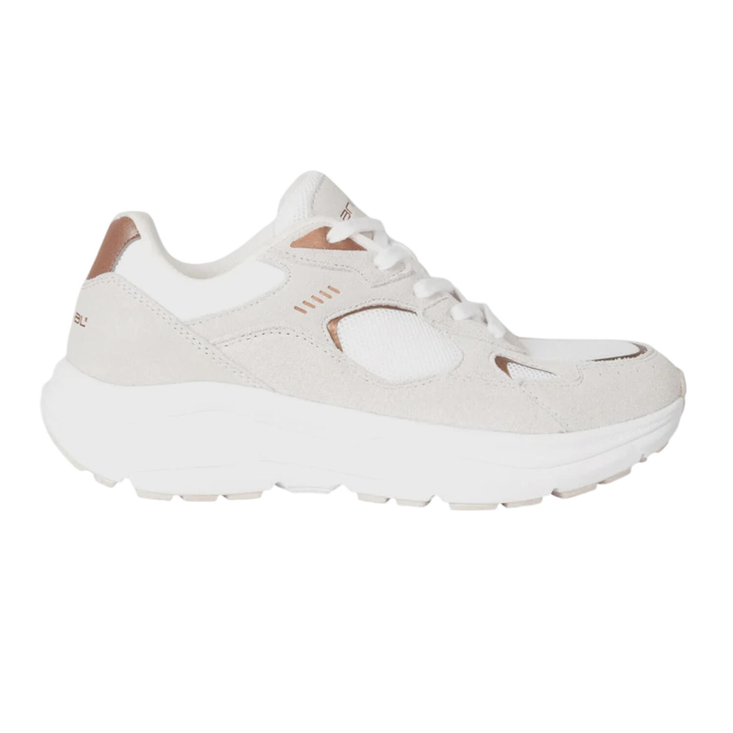 "Ezra" Sneaker für , Leder Damen Beige 2/4