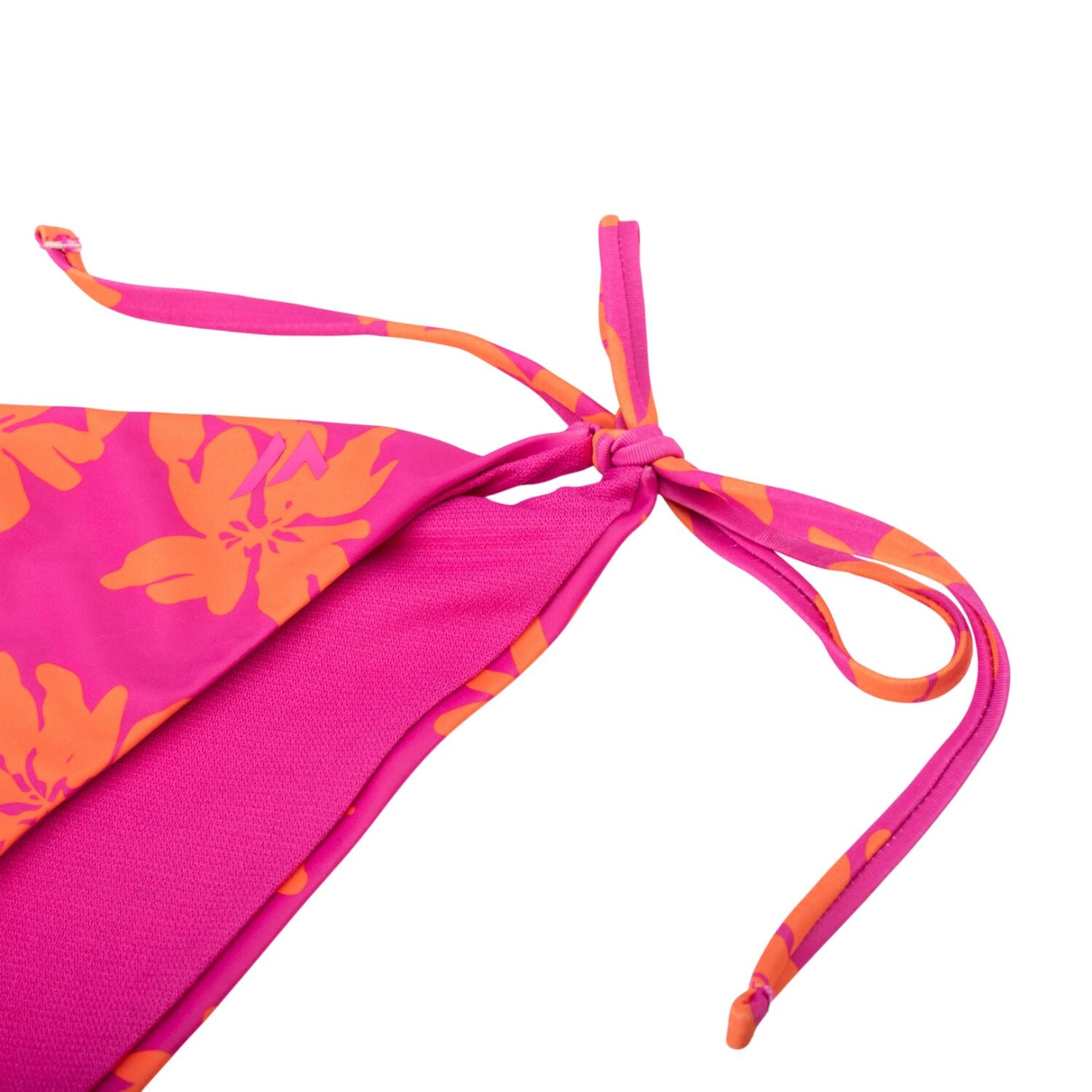 Bas De Maillot De Bain Style Fleurs FENI Femme (Orange / Rose) 3/4