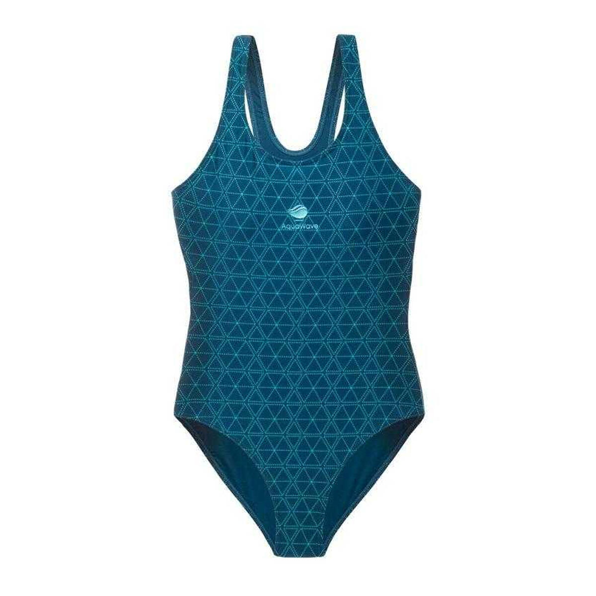 Costume Da Bagno Intero Motivo Geometrico Donna Aquawave Seaweed Blu Navy 2/3