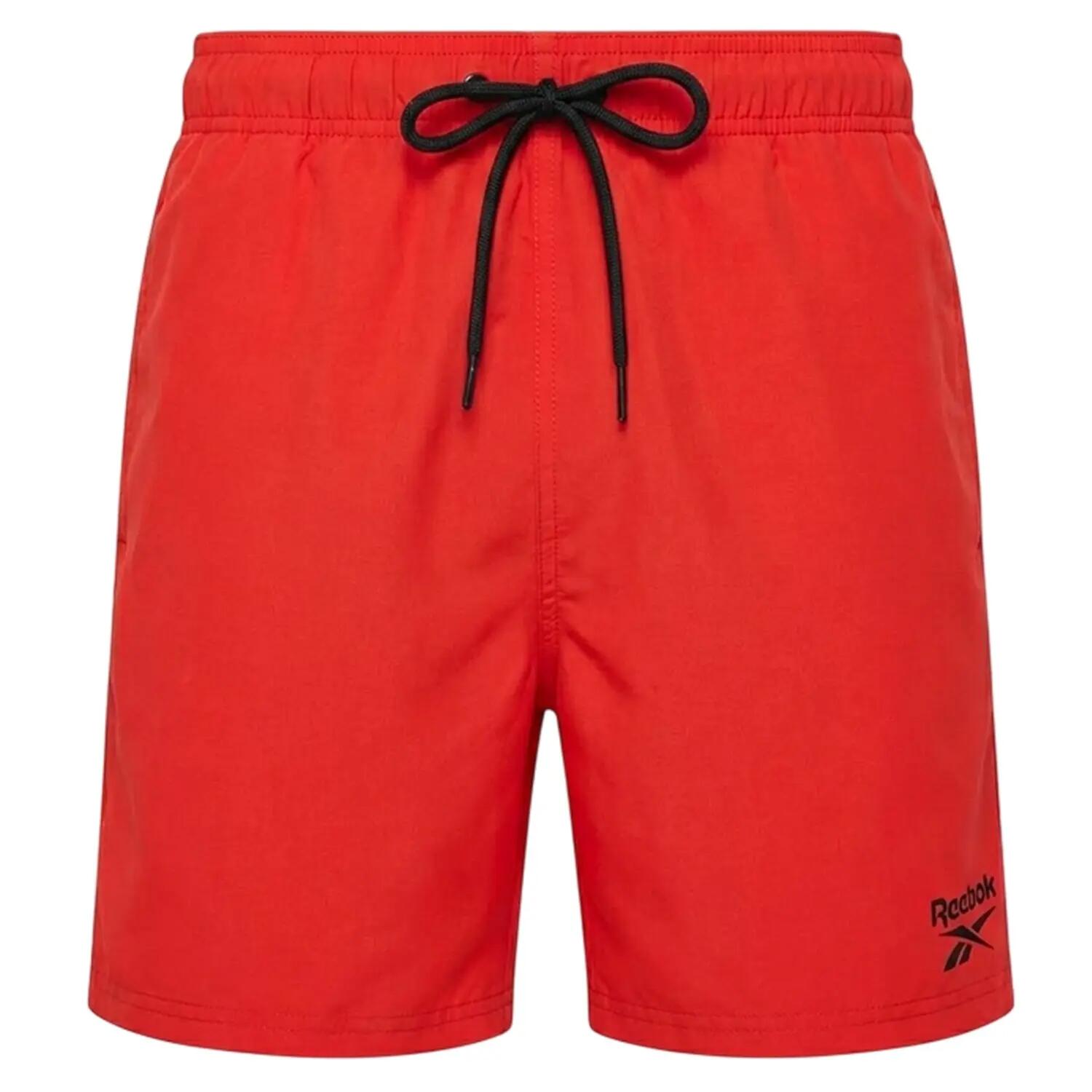 Mens Yale Swim Shorts (Red) 2/4