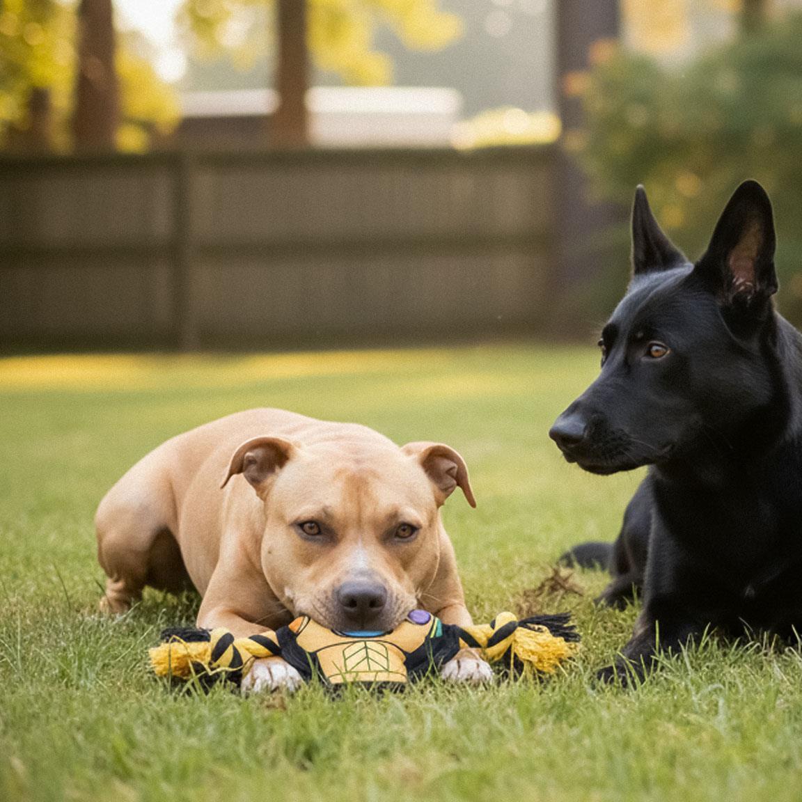 Corde à mâcher jaune pour chien Marvel Thanos 7/7