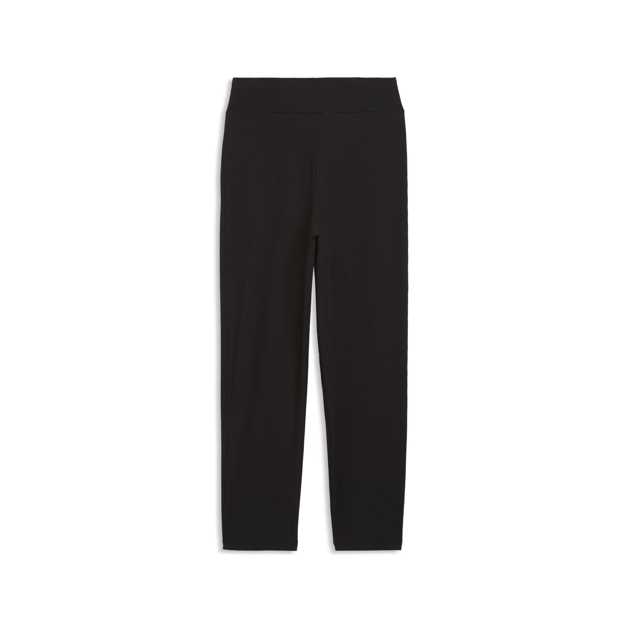 Calças ESS ELEVATED High Waist Straight Leg Rib G para menina PUMA 2/2