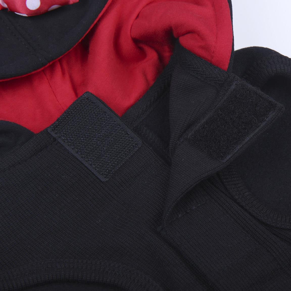 Sweat à capuche Minnie Mouse pour chien, en coton brossé, noir 5/7