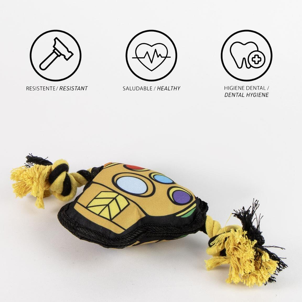 Corde à mâcher jaune pour chien Marvel Thanos 5/7