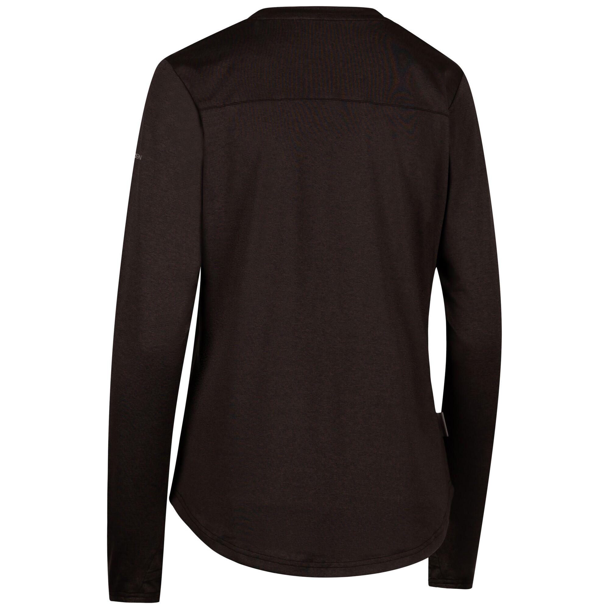 Haut De Sport Manches Longues BRITNEY Femme (Noir Chiné) 2/3