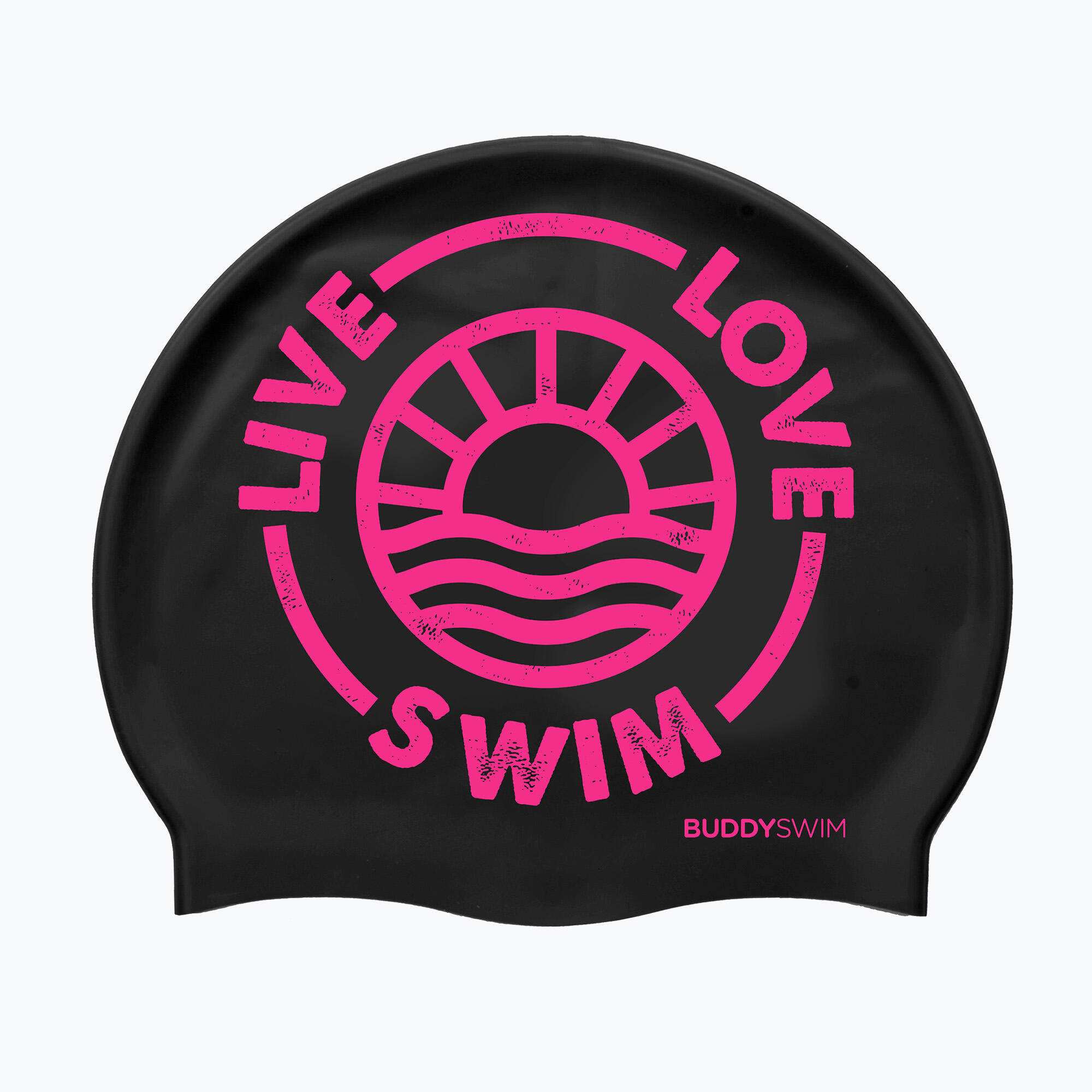 Căciulă de înot BuddySwim LLS2 Silicon negru /