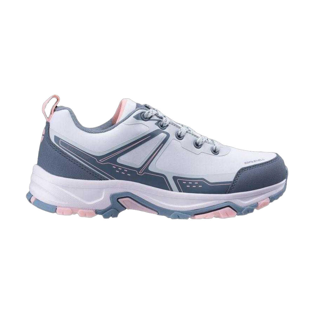 Zapatillas Deportivas de Impermeable Hiest para Mujer Gris, Plateado 3/4