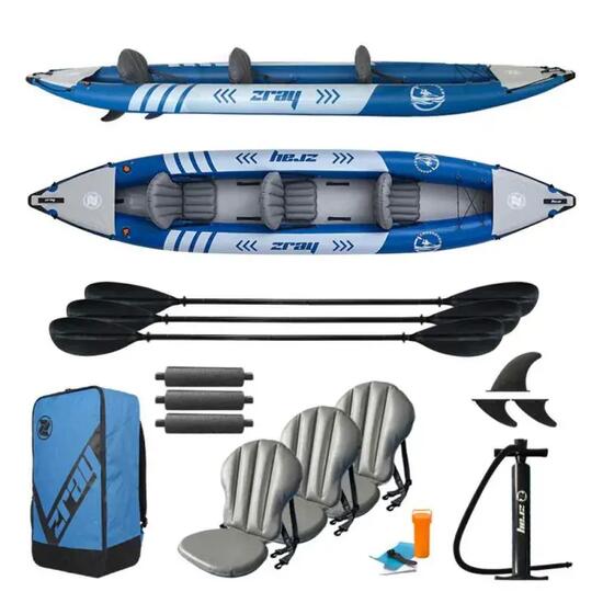 Kayak gonflable ZRAY Crossover Indigo 3 places (charge max. 271 kg)