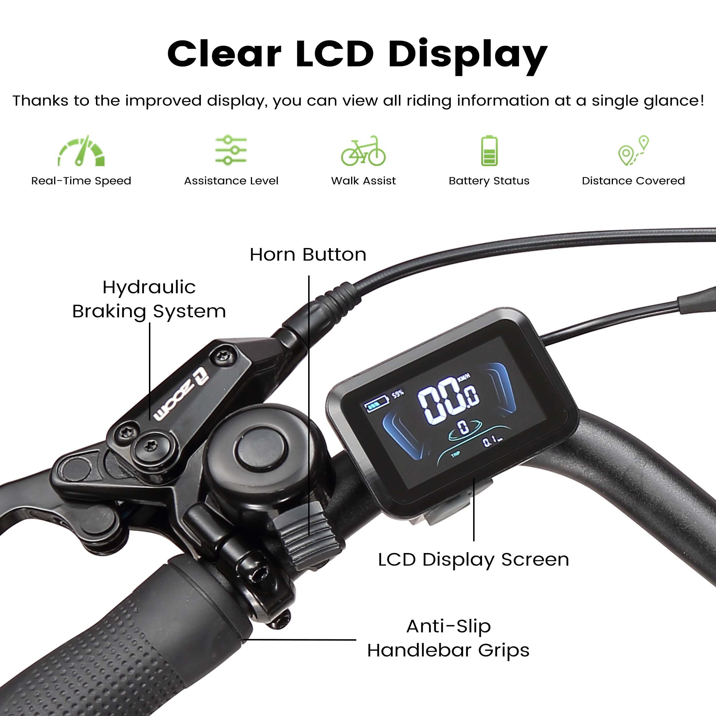 Maxtron Lira elektrische forenzenfiets met hydraulische schijfremmen 7/7