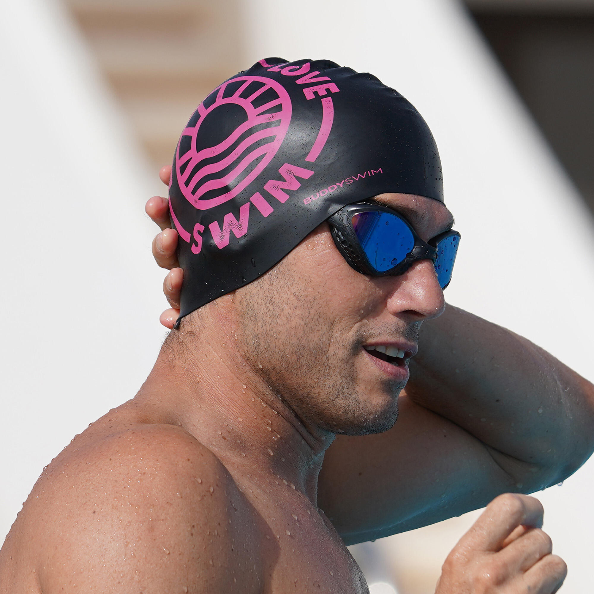 Czepek pływacki BuddySwim LLS2 Silicone black / 2/4