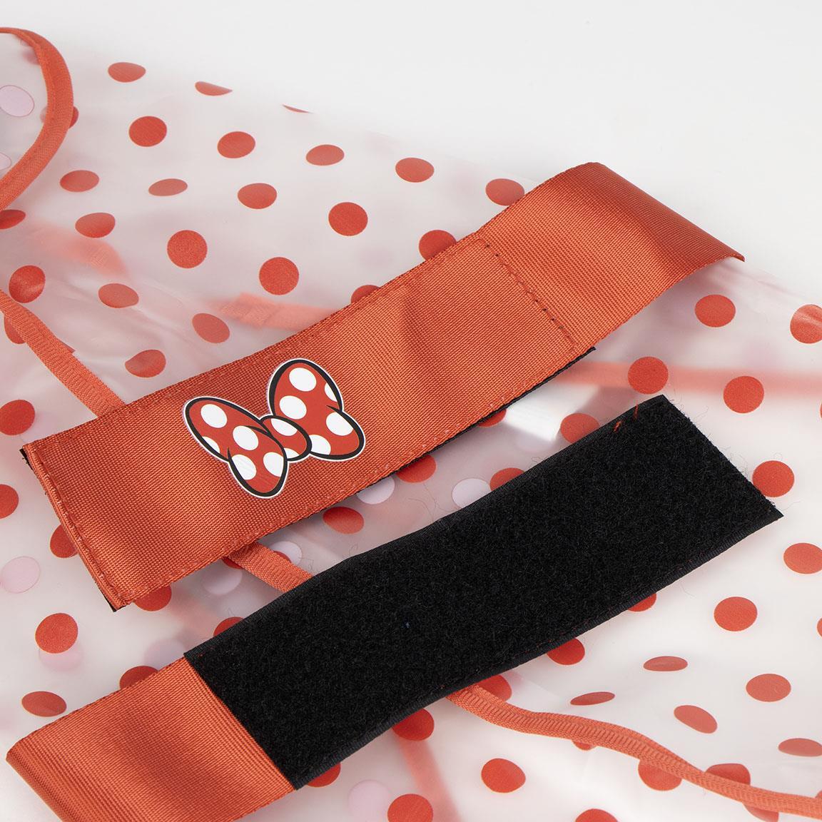 Imperméable pour chien Minnie Mouse, ajustable par fermeture velcro, blanc et 3/4