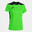 T-shirt manga curta Mulher Joma Championship vi verde fluorescente preto