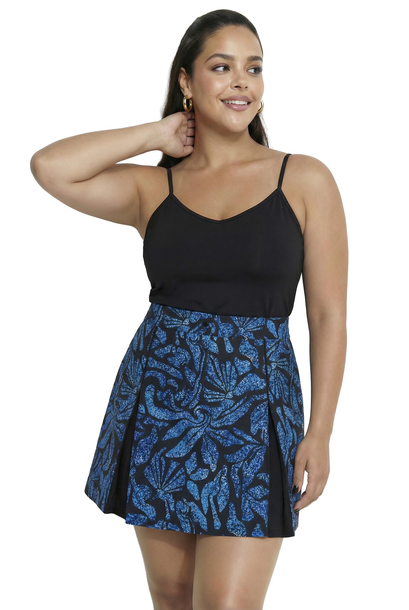 Femme Skort 2-en-1 imprimé coraux et protection SPF 50+ jupe-short 7/7