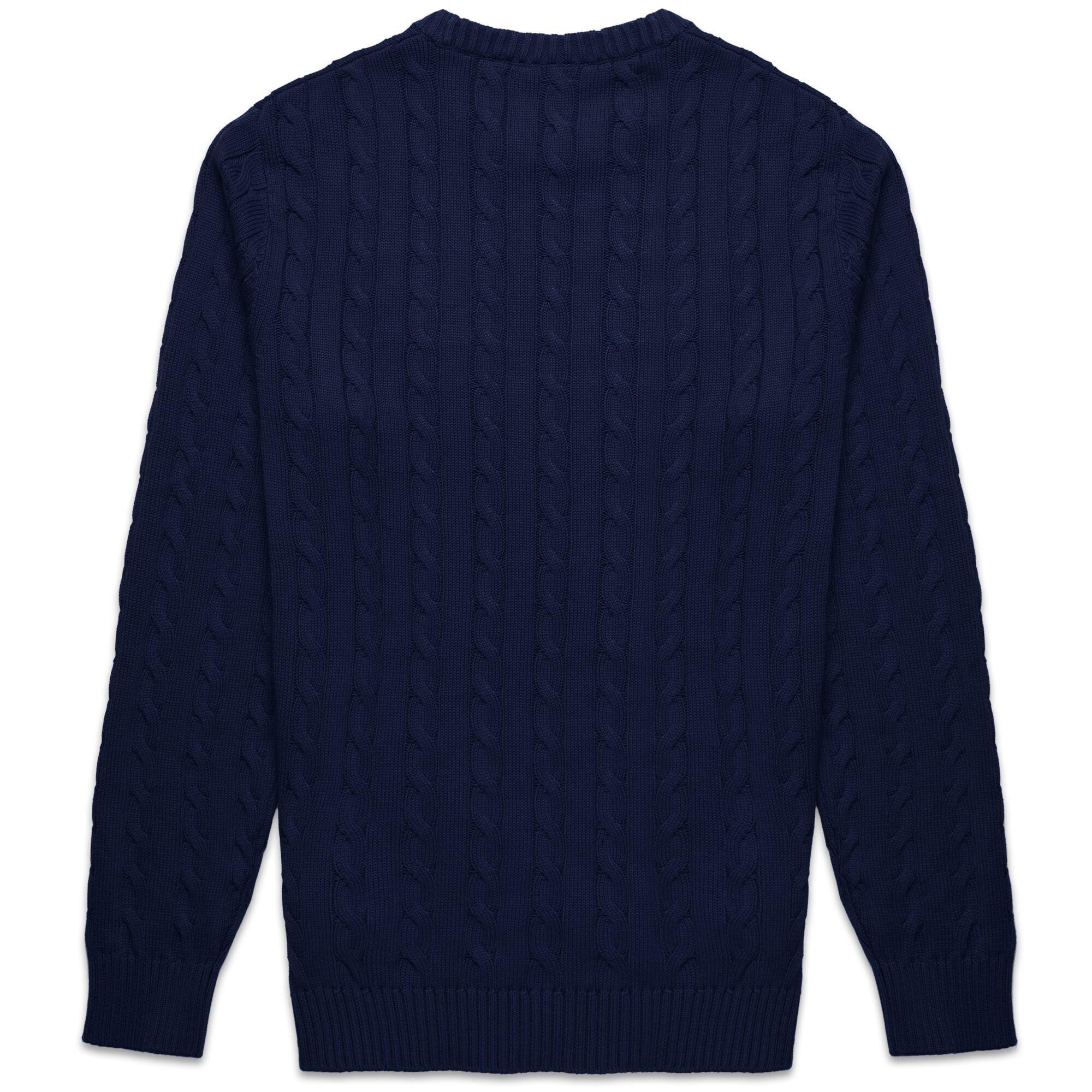 Maglione da uomo in cotone blu da lifestyle 2/2