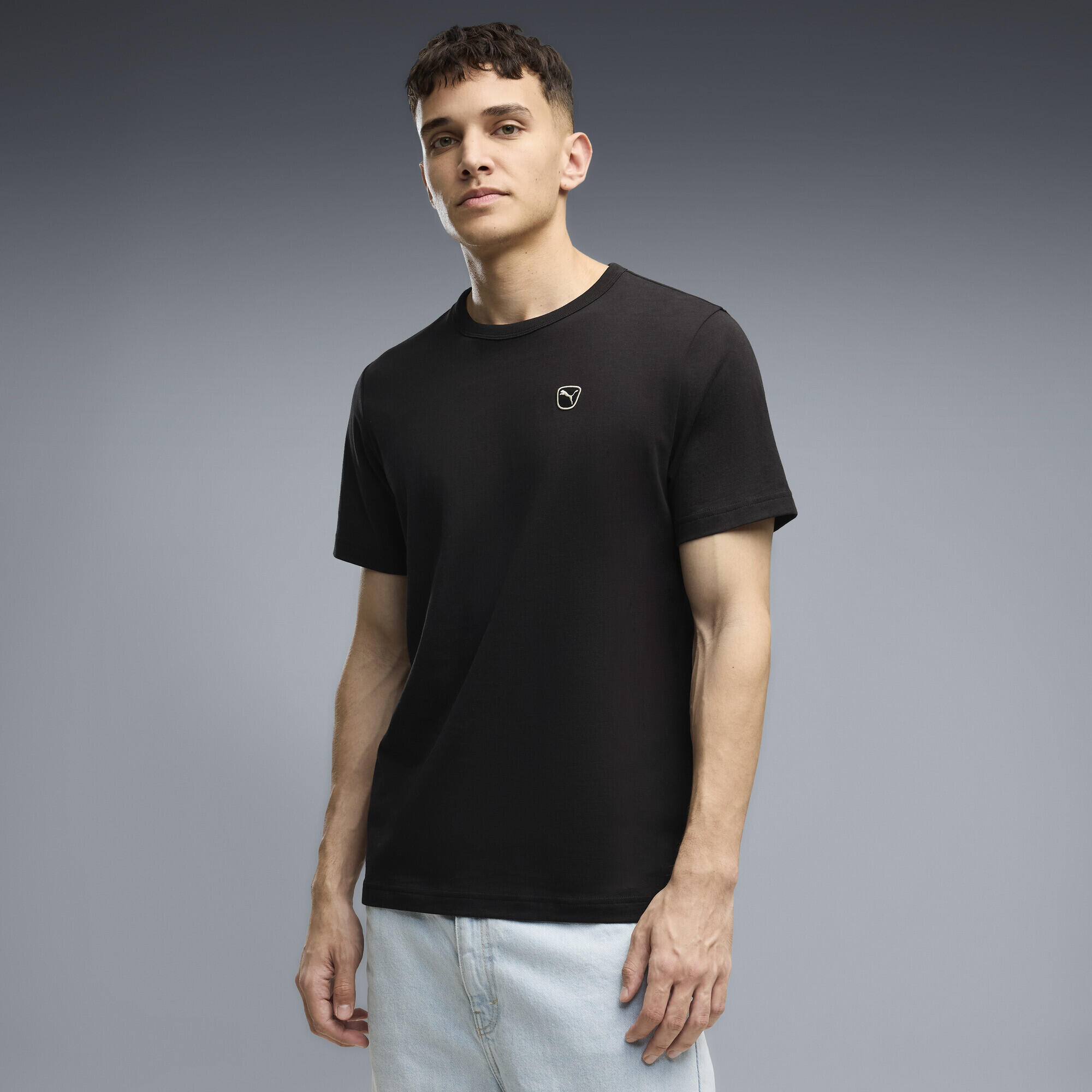 T-shirt homem gola redonda logo Essenciais Elevated PUMA 2/5