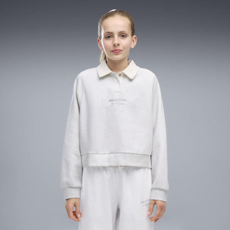 Bluză fleece scurtă PUMA Class Relaxed pentru fete PUMA