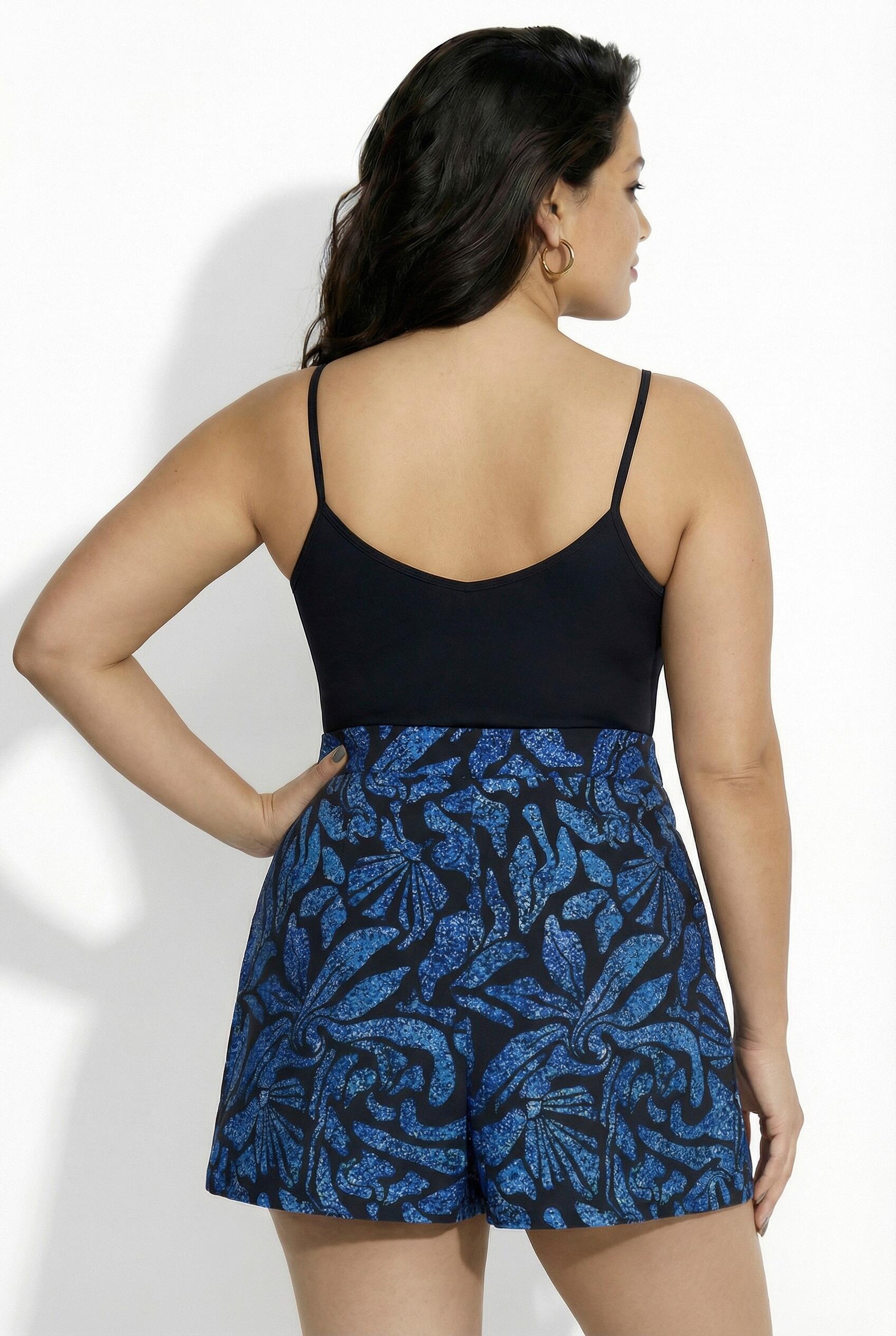 Femme Skort 2-en-1 imprimé coraux et protection SPF 50+ jupe-short 2/7