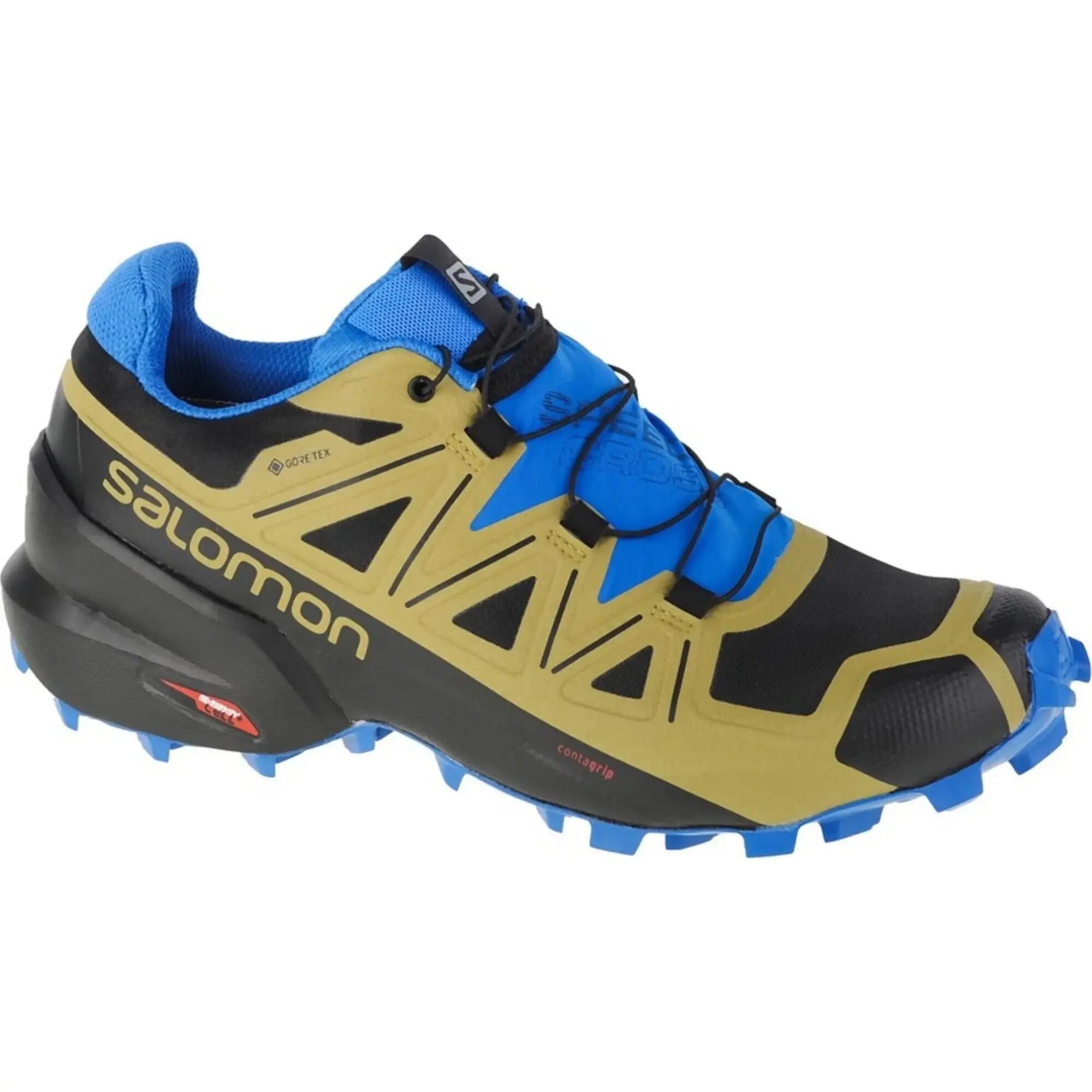 Scarpe CorsaUomo Salomon Speedcross 5 Gtx Blu Verde 1/6