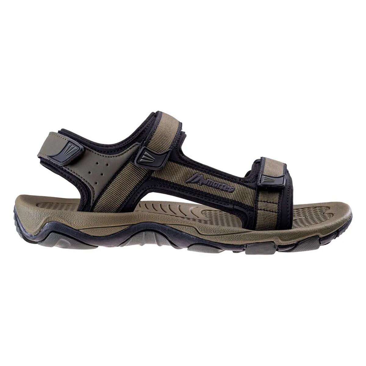 Heren Makany Sandalen (Kaki/Zwart) 3/4