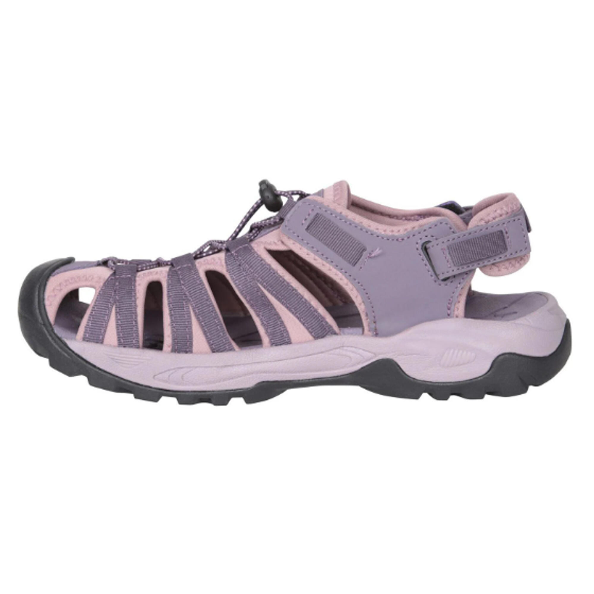 Sandales Contrastées À Bout Arrondi SEASIDE Femme (Lilas) 3/4