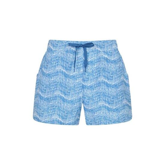 Boardshort Extensible Motif/style À Motifs Femme (Bleu À Motifs)