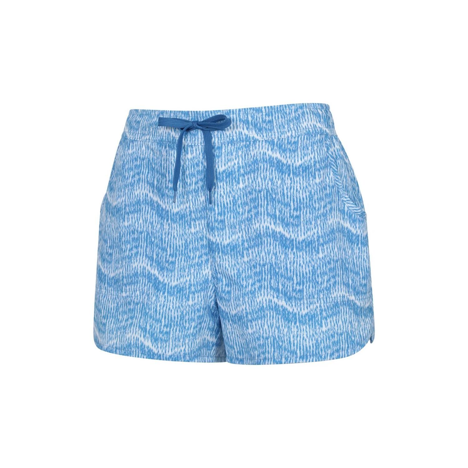 Boardshort Extensible Motif/style À Motifs Femme (Bleu À Motifs) 4/4