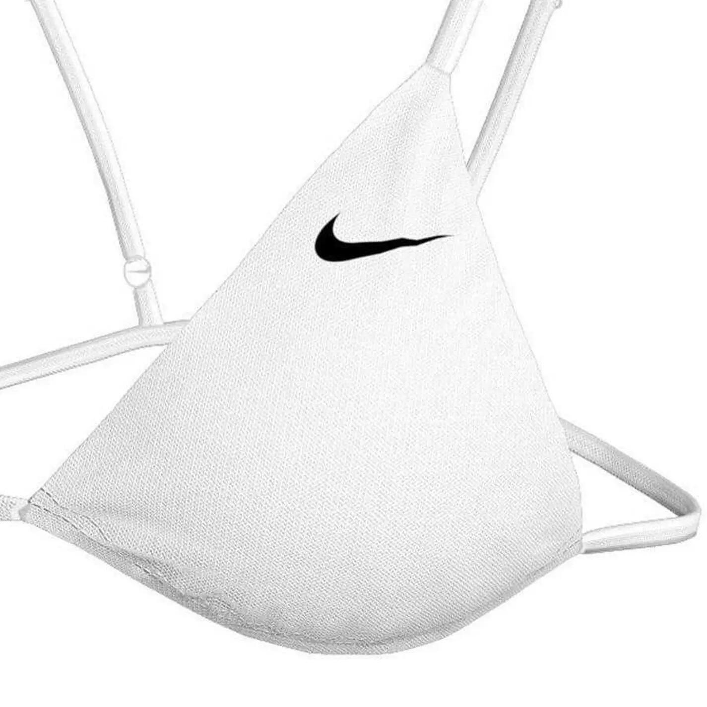 Haut De Maillot De Bain Motif/style Logo Femme (Blanc) 3/3