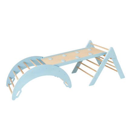 Aire de jeux intérieure Moon Max en bois 4 en 1 pour enfants