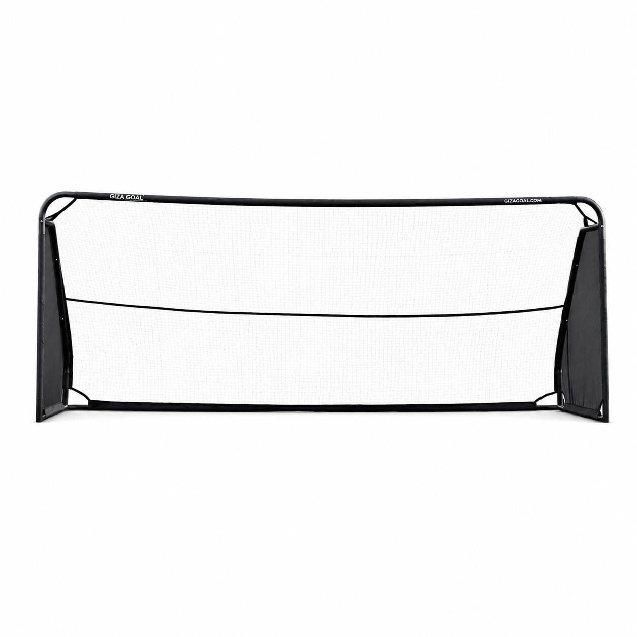 GIZA Gol de fotbal pliabil 5x2m 500cm x 200cm + sac, roți, plasă