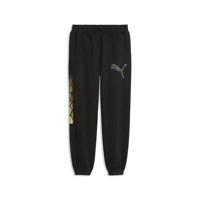 Puma sport relaxed street graphic fleece sweatpant voor heren puma