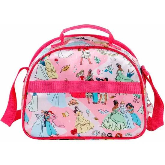 Prinzessinnen-Lunchtasche für Kinder mit 3D-Prägung und rosa Reißverschluss 2/5