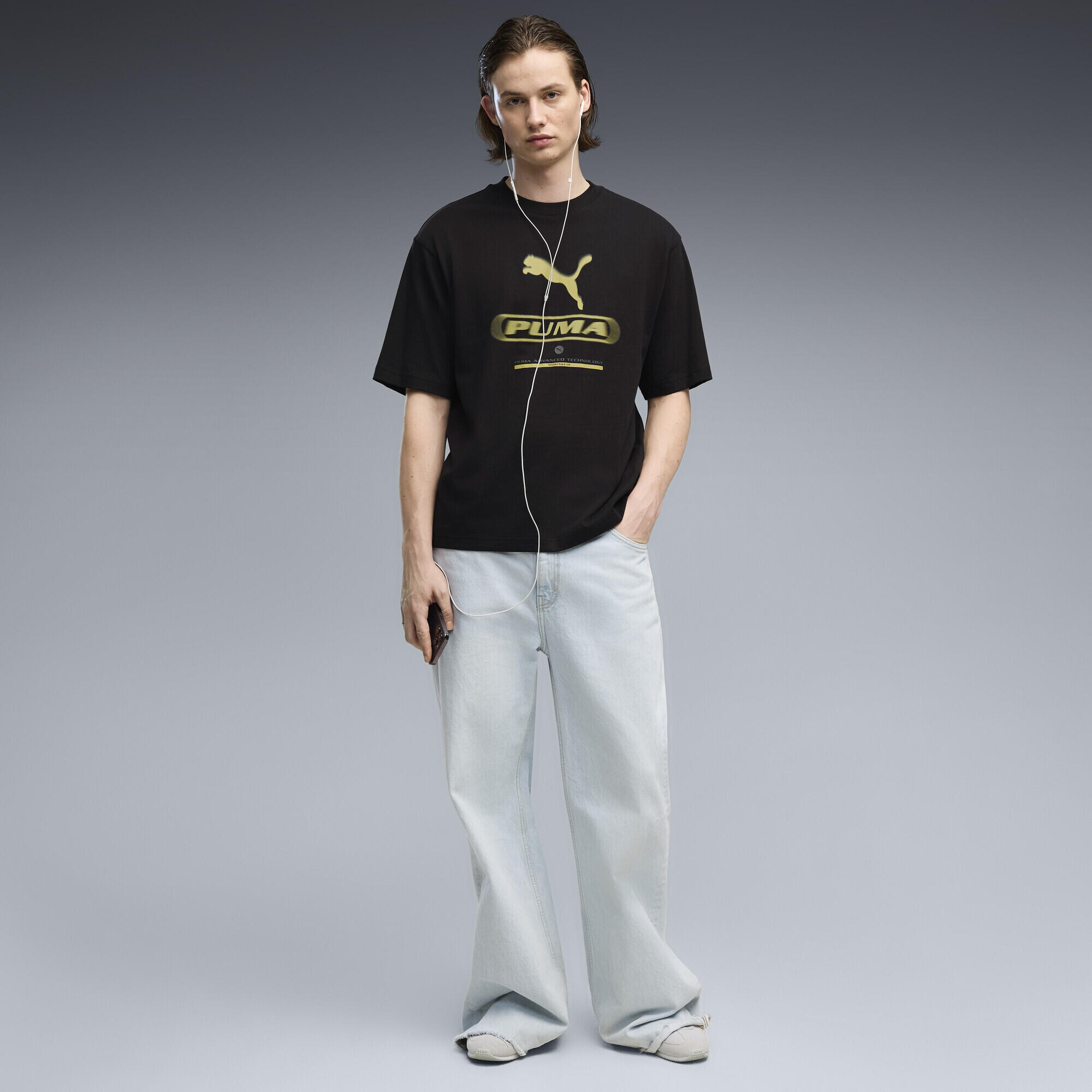 Męska koszulka PUMA Sport Boxy Street z nadrukiem PUMA 4/5