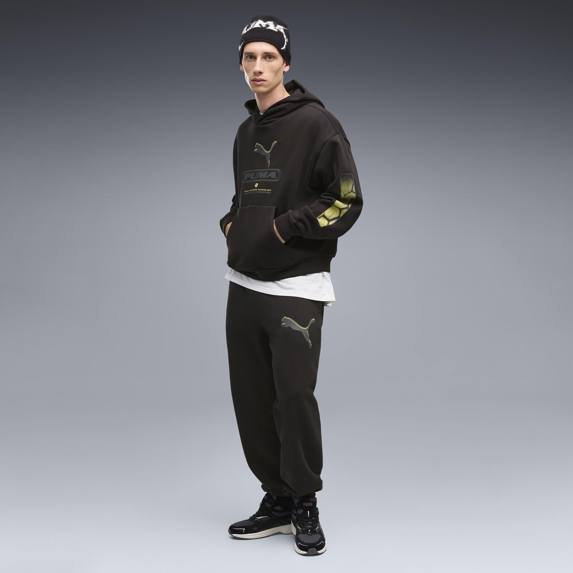 Pantalones de chándal holgados PUMA Sport Street Graphic de forro polar Hombre 2/5